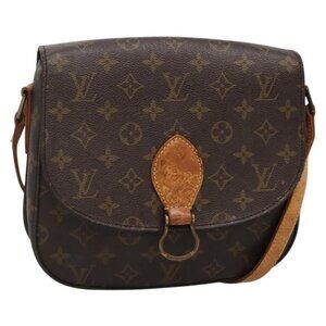 Authentic LOUIS VUITTON Monogram Saint Cloud GM Shoulder Bag M51242 LV